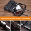 image:imageseyfocnia Mens Vintage Black 173 Inch Water Resistant PU Leather Laptop Bag Messenger Bag Satchel BriefcaseBlack156inch