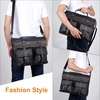 image:imageseyfocnia Mens Vintage Black 173 Inch Water Resistant PU Leather Laptop Bag Messenger Bag Satchel BriefcaseBlack156inch