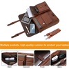 image:imageseyfocnia Mens Vintage Black 173 Inch Water Resistant PU Leather Laptop Bag Messenger Bag Satchel BriefcaseBrown173inch