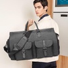 image:imageseyfocnia Rolling Garment BagRolling Duffle Bag with Wheels Rolling Garment Bags for Travel with Shoe Pouch Carry On Bag Weekender Bags Garment Duffel Bag for Men or WomenGreyA2Grey2P