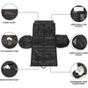 image:imageseyfocnia Rolling Garment BagRolling Duffle Bag with Wheels Rolling Garment Bags for Travel with Shoe Pouch Carry On Bag Weekender Bags Garment Duffel Bag for Men or WomenGreyA2Grey2P