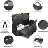 image:imageseyfocnia Rolling Garment BagRolling Duffle Bag with Wheels Rolling Garment Bags for Travel with Shoe Pouch Carry On Bag Weekender Bags Garment Duffel Bag for Men or WomenGreyA2Grey2P