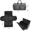 image:imageseyfocnia Rolling Garment BagRolling Duffle Bag with Wheels Rolling Garment Bags for Travel with Shoe Pouch Carry On Bag Weekender Bags Garment Duffel Bag for Men or WomenGreyA1Grey2P