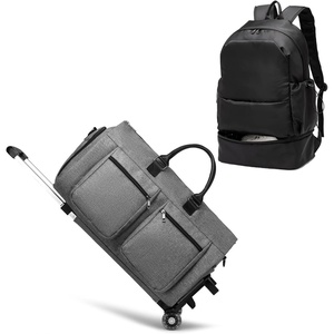 image:imageRolling Garment BagsGarment Bag with Wheels Gym Backpack for Men Backpack With Shoe Compartment
