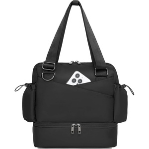 image:imageSmall Gym Bag for WomenMini Gym Duffle Bag with Independent Compartment Lightweight Gym Tote Bag Sport Duffle Bag for Travel Workout Dance YogaBlackGym