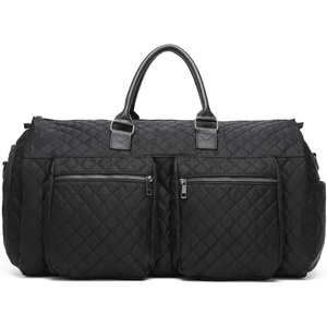 image:imageseyfocnia Convertible Carry on Garment Bag for Women Garment Bags for Travel with Shoe Pouch 2 in 1 Hanging Suitcase Suit Bag for Women Travel Duffle Bag Garment BagA4Black