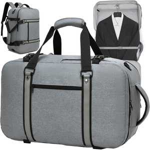 image:imageseyfocnia Convertible Travel Garment Bag for Men amp Women MultiPocket Travel Duffel Carry On Luggage Personal Item Business Suit BackpackGrey
