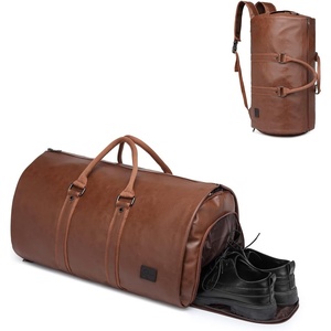 image:imageseyfocnia Convertible Travel Garment BagCarry on Garment Duffel Bag for Men Women  2 in 1 Hanging Suitcase Suit Business Travel BagBrownBackpack