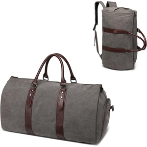 image:imageseyfocnia Convertible Travel Garment BagCarry on Garment Duffel Bag for Men Women  2 in 1 Hanging Suitcase Suit Business Travel BagGreybackpack