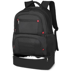 image:imageseyfocnia Gym Backpack for Men Waterproof Sports Backpacks With Shoe Compartment Lightweight Workout Trainning Back Pack Casual Travel DaypackBlackBlack