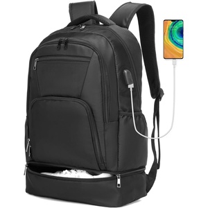 image:imageseyfocnia Gym Backpack for MenGym Bag with Shoe Compartment Lightweight Travel Workout Sports Backpack with USB Charging PortBlack