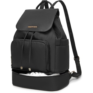 image:imageseyfocnia Gym Backpack for Women Gym Bag with Shoe Compartment Lightweight Travel Workout Sports Backpack Womens Black