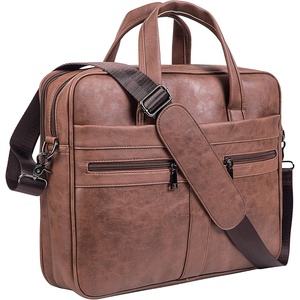 image:imageseyfocnia Mens Leather Messenger Bag Laptop Briefcase Business Satchel ComputerBrown